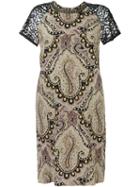 Etro Embellished Oriental Dress, Women's, Size: 44, Silk/viscose/cotton/brass