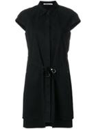 Alexander Wang Shirt Dress With A Tie Waist - Black