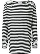 Faith Connexion Striped Long Sleeve T-shirt - Black