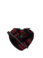 Vivienne Westwood Tartan Heart Cross Body Bag - Black