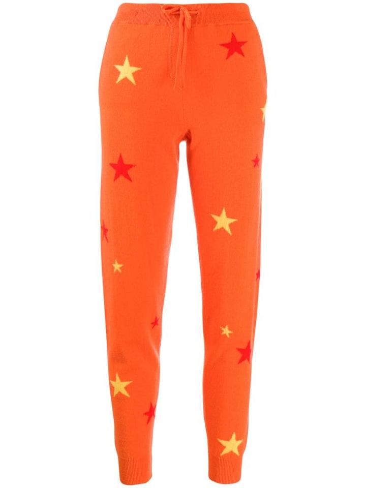 Chinti & Parker Star Patterned Track Trousers - Orange