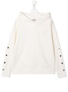 Moncler Kids Studded Hoodie - White