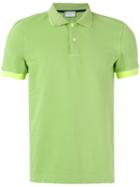 Contrast Polo Shirt - Men - Cotton/spandex/elastane - M, Green, Cotton/spandex/elastane, Capricode