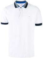 Sun 68 Contrast Polo Shirt, Men's, Size: Xl, White, Cotton/spandex/elastane