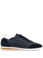 Brunello Cucinelli Mixed Fabric Sneakers - Blue