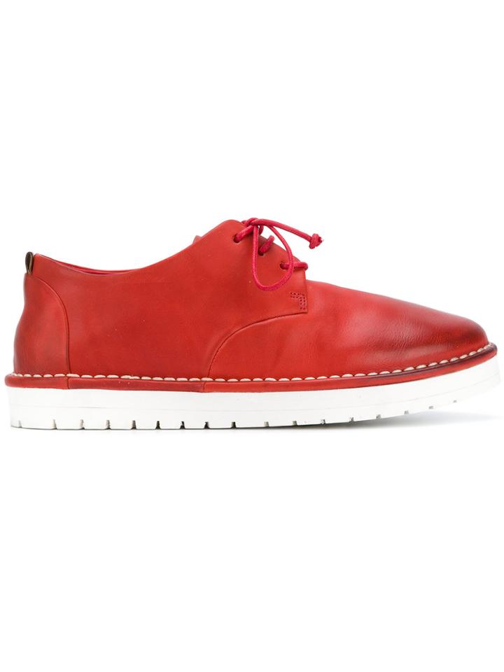 Marsèll Contrast Sole Lace-up Shoes - Red