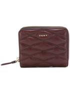 Dkny Quilted Pinstripe Carryall Wallet - Red
