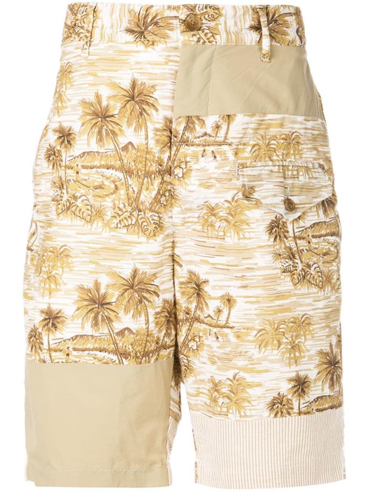 Engineered Garments Hawaiian Print Shorts - Neutrals