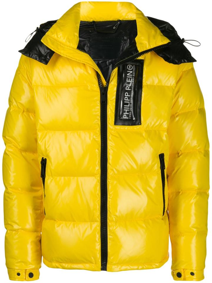 Philipp Plein 20th Anniversary Puffer Jacket - Yellow