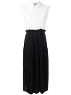 Twin-set Pleated Shirt Top Dress, Women's, Size: 44, Black, Cotton/spandex/elastane/polyester