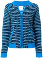 Barrie Cashmere Waffle-effect Cardigan - Blue