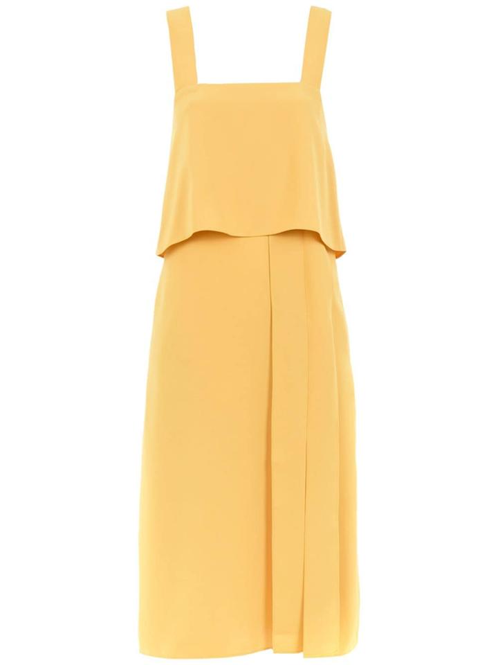 Egrey Front Slit Midi Dress - Yellow