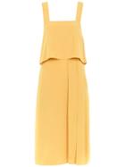 Egrey Front Slit Midi Dress - Yellow