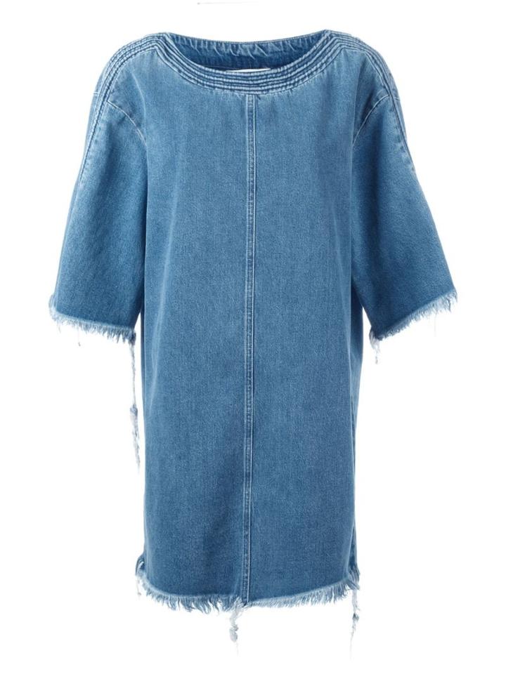 Chloé Frayed Denim Dress
