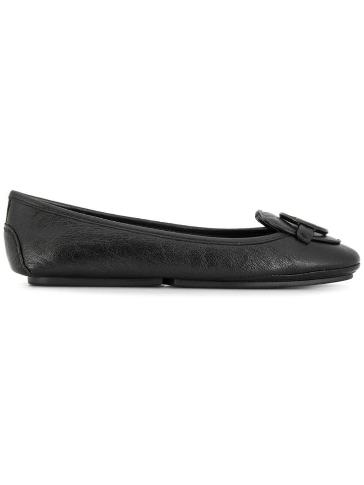 Michael Michael Kors Logo Ballerina Flats - Black