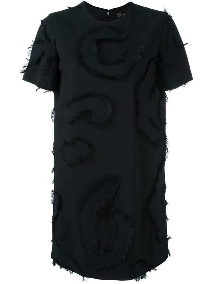 Versace Embroidered Fil Coupé Dress