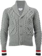 Thom Browne - Shawl Lapel Cardigan - Men - Wool - 2, Grey, Wool