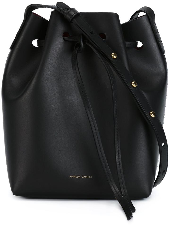 Mansur Gavriel Mini Bucket Bag, Women's, Black