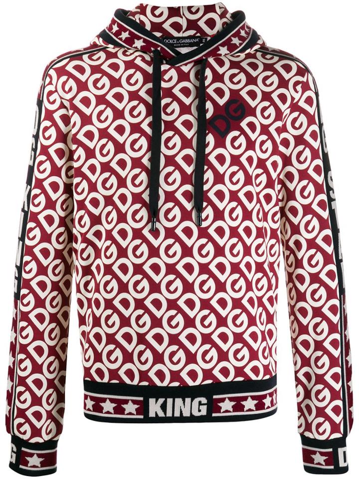 Dolce & Gabbana Dg King Hoodie - Red