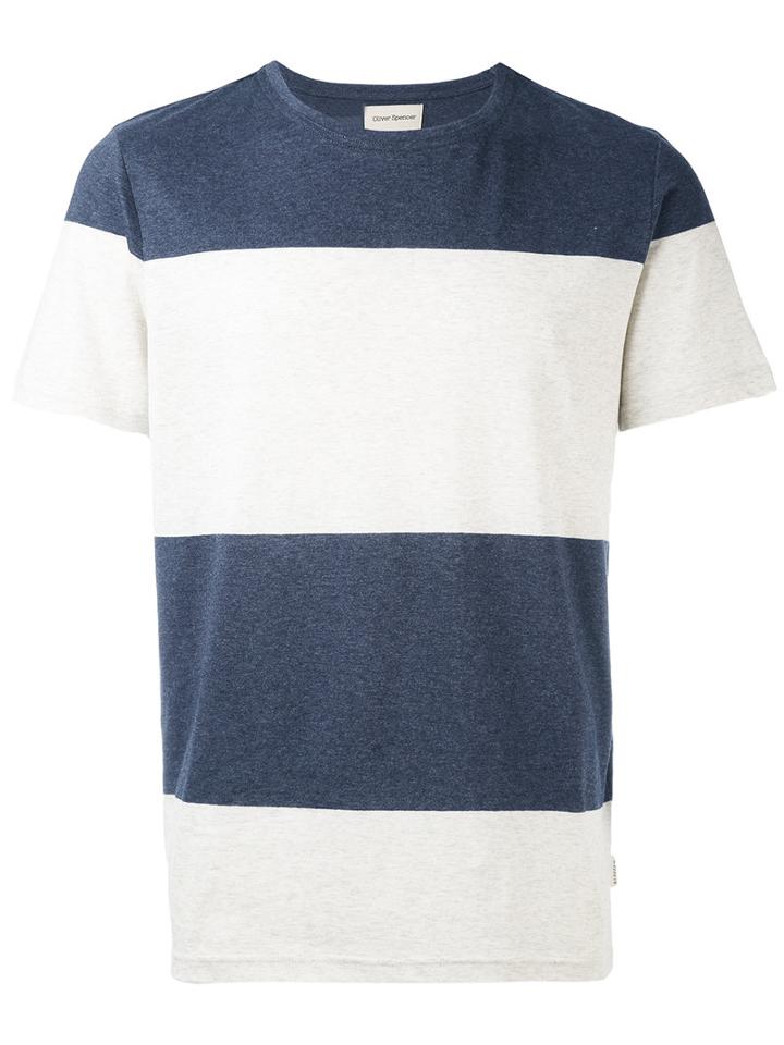 Oliver Spencer - Conduit Stripe T-shirt - Men - Cotton - M, Blue, Cotton