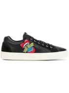 Love Moschino Embroidered Detail Sneakers - Black