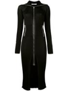 Givenchy - Zipped Midi Dress - Women - Viscose - Xs, Black, Viscose