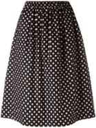 Comme Des Garçons Girl Polka Dot Midi Skirt - Black