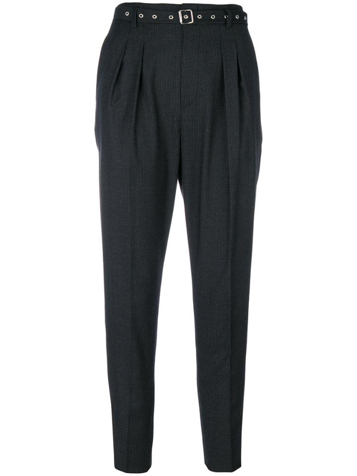 Iro Rivet Belt Tapered Trousers - Black