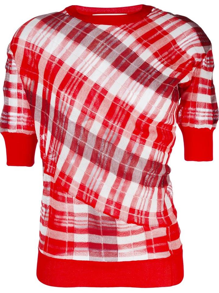 Stella Mccartney Transparent Check Jumper