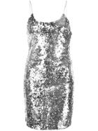Alice+olivia Giselle Sequined Mini Dress - Silver