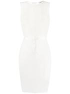 Murmur Sheer Bodycon Dress Overlay - White