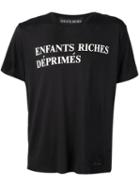 Enfants Riches Deprimes Logo Printed Distressed T-shirt, Adult Unisex, Size: Xs, Black, Cotton