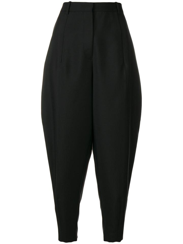 Jil Sander Carrot Leg Tailored Trousers - Black