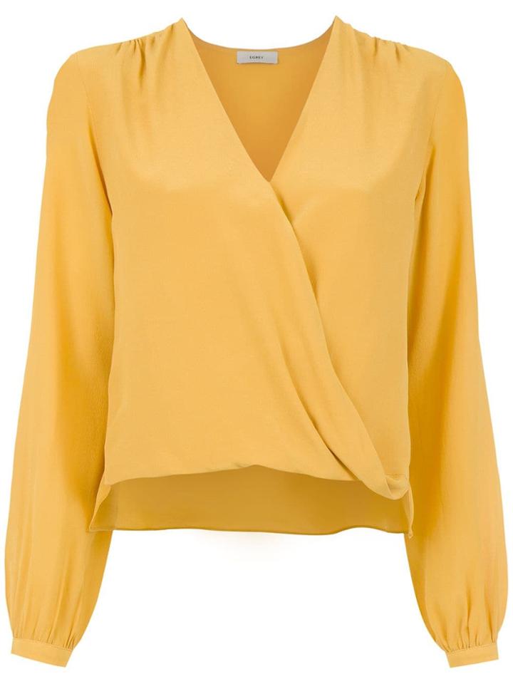 Egrey Silk Blouse - Yellow