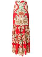 Adriana Degreas Printed Wide Trousers - Red