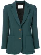Société Anonyme - Patch Pocket Blazer - Women - Wool - 46, Green, Wool