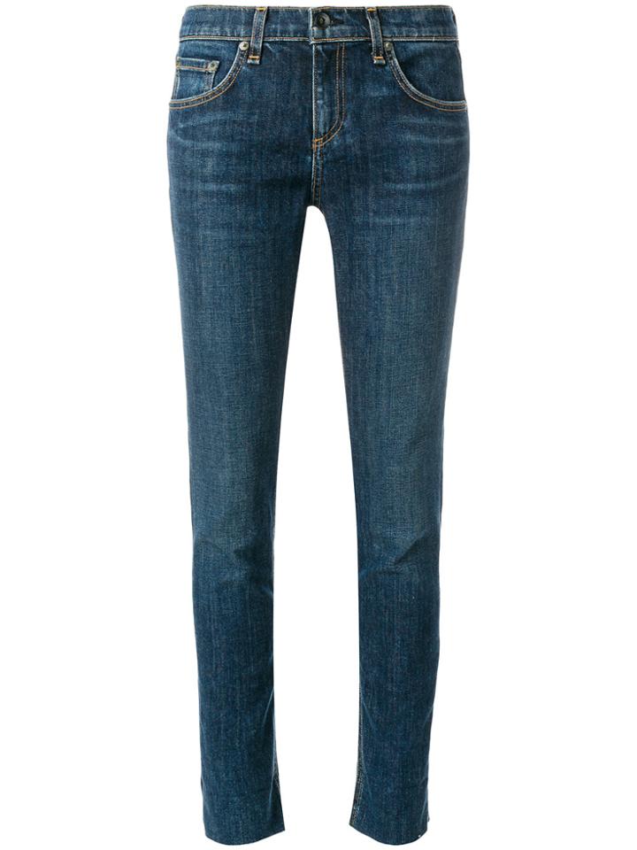 Rag & Bone /jean Stonewashed Slim-fit Jeans - Blue