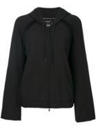 Dkny Zipped Hooded Sweatshirt - Black