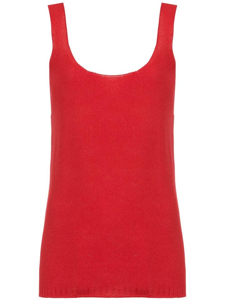 Mara Mac Knit Tank Top - Red