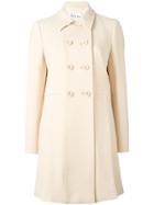 Red Valentino Double-breasted Mid Coat - Nude & Neutrals