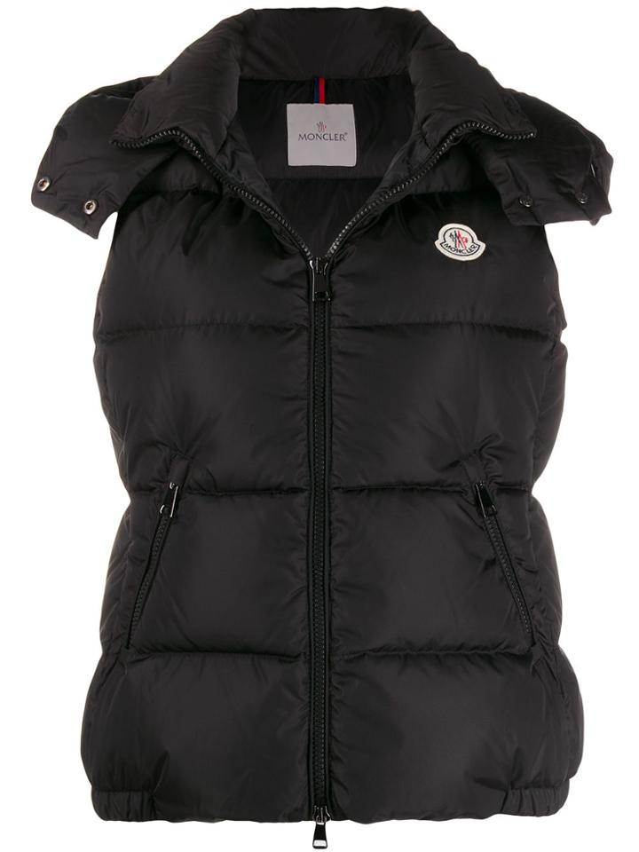 Moncler Hooded Gilet - Black