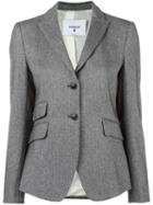 Dondup Two Button Blazer, Women's, Size: 40, Grey, Cotton/virgin Wool/acetate/viscose