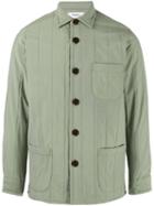 Schnaydermans Quilted Shirt Jacket, Men's, Size: Small, Green, Polyamide/polyester