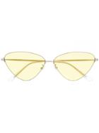 Balenciaga Eyewear Aviator Style Sunglasses - Yellow