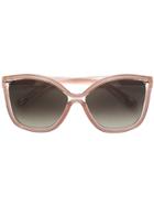Chloé Eyewear Oversized Gradient Lens Sunglasses - Pink