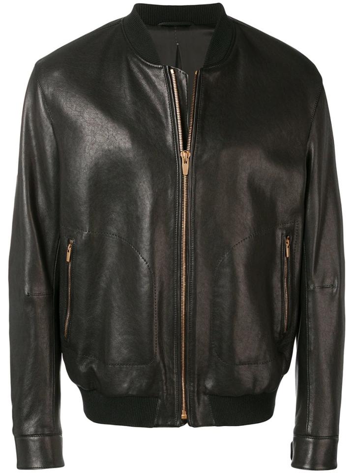 Ajmone Classic Bomber Jacket - Black