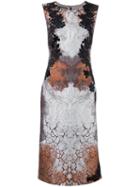 Alberta Ferretti Floral Jacquard Dress, Women's, Size: 42, Cotton/polyester/acetate/other Fibers