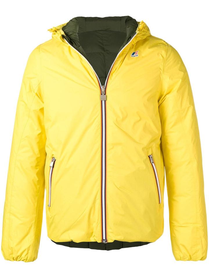 K-way Reversible Down Jacket - Yellow & Orange