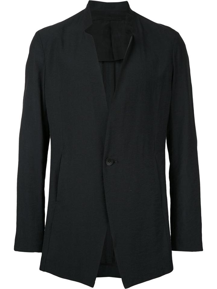 Julius Narrow Lapel Blazer - Black