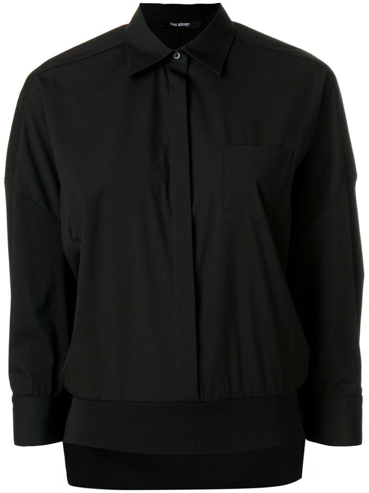 Neil Barrett High Low Hem Shirt - Black